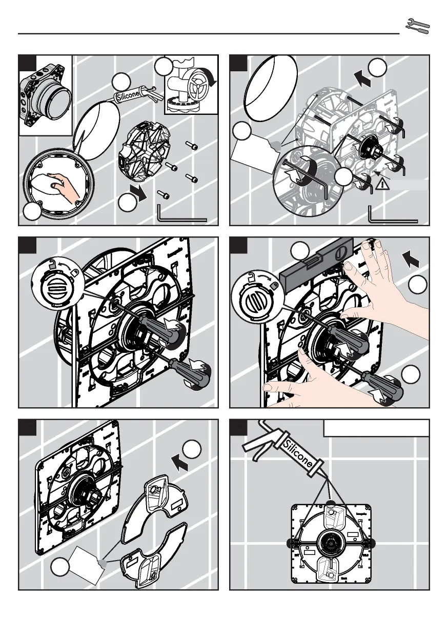 Assembly steps for the basic installation