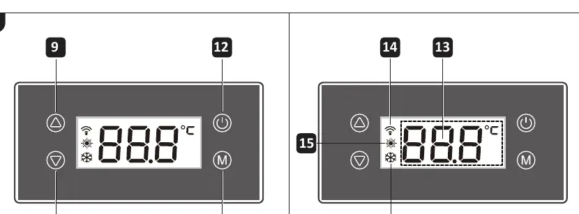 Display and control elements