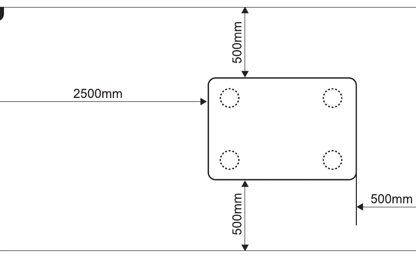 Installation distances