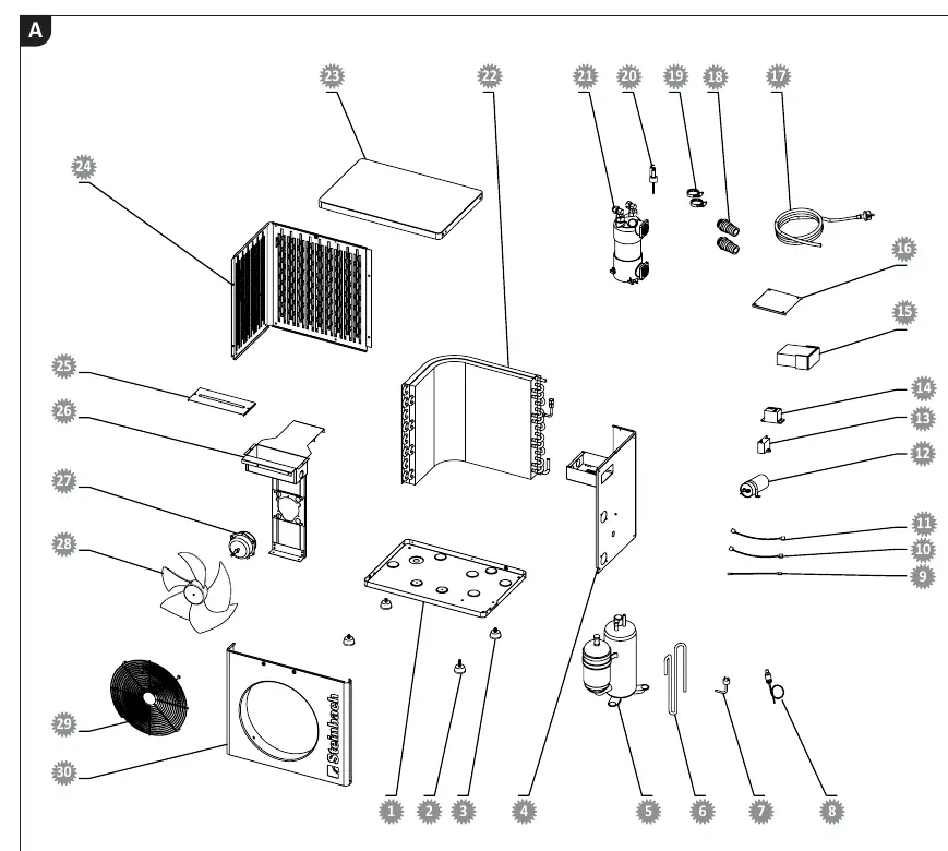 Spare parts diagram