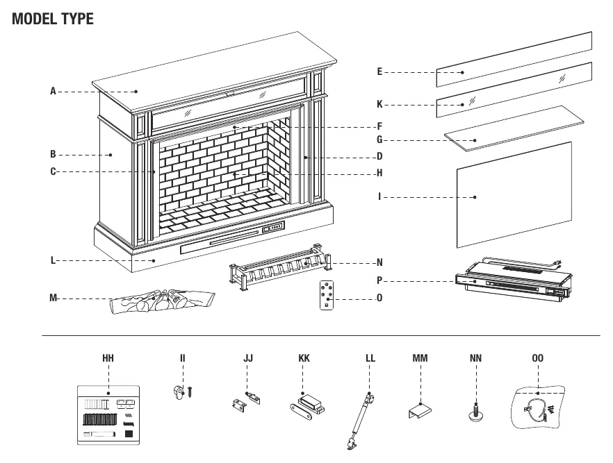 Service parts diagram