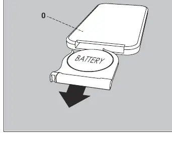 Replacing the remote control battery