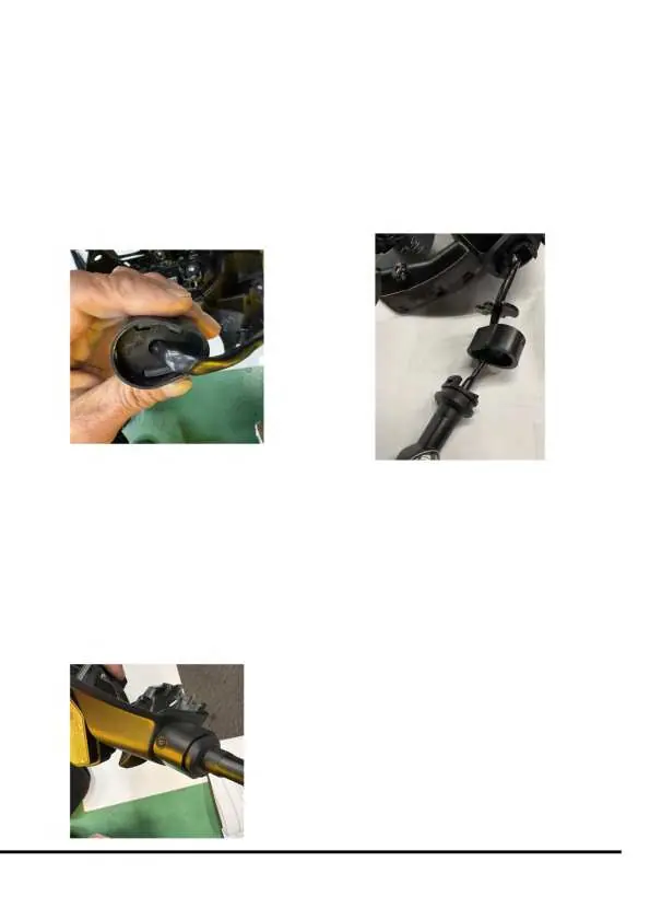 Installation of the turn signal adapter.