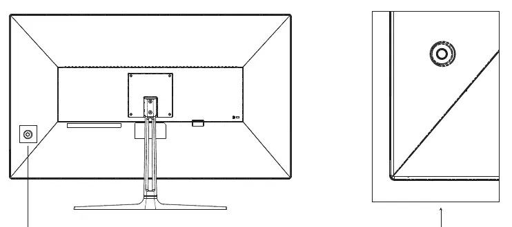 Monitor control joystick
