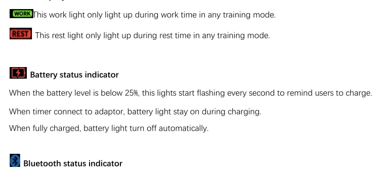 Display status indicators