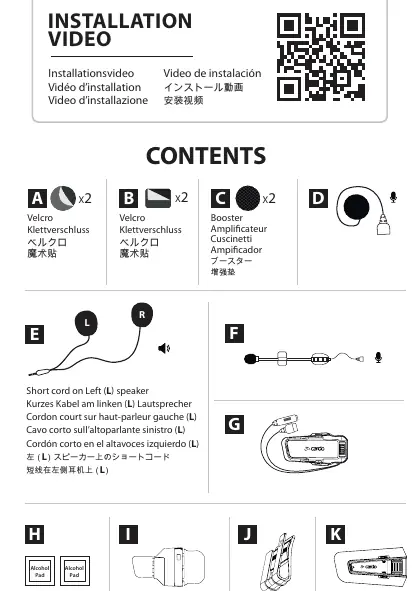 Contents and parts identification