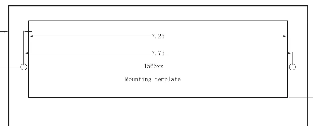Mounting template