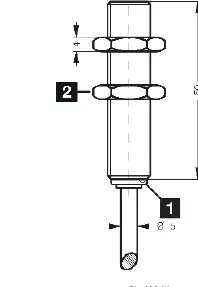 Mechanical dimensions of the sensor