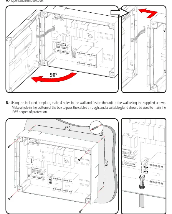 Installation and mounting steps