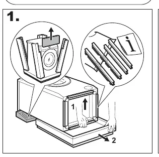 Removing transit bolts from the back of the washing machine.