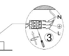 Wiring diagram for the terminal block