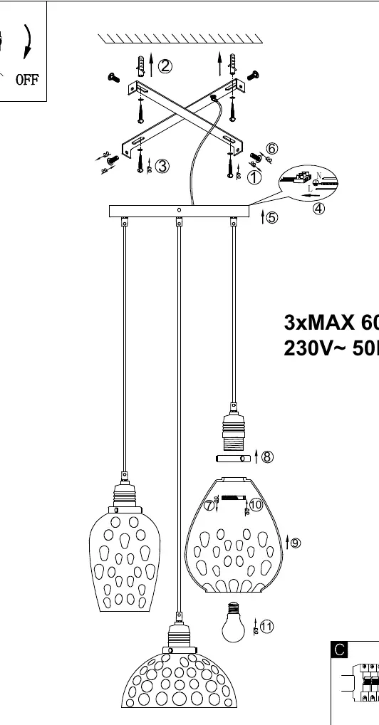 Assembly and wiring diagram
