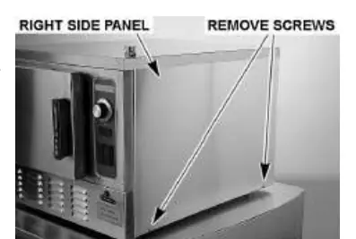 Removing the right side panel
