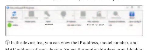 IP Scanner interface
