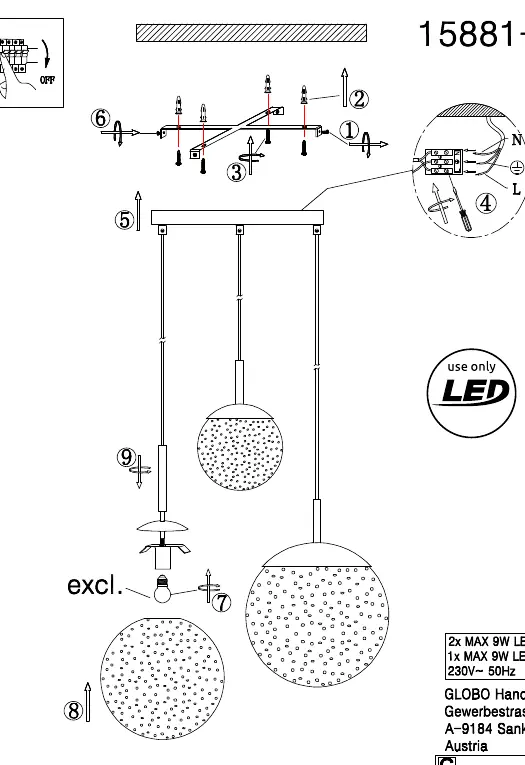 Installation and wiring diagram