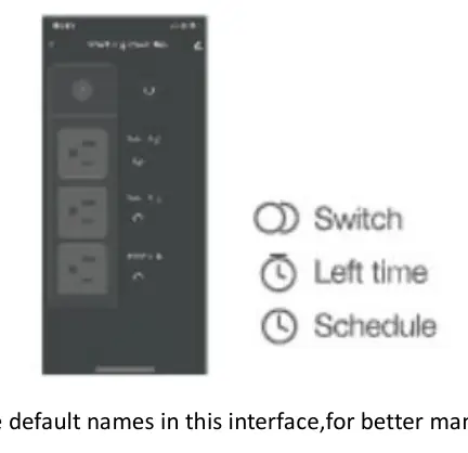 App interface for device control