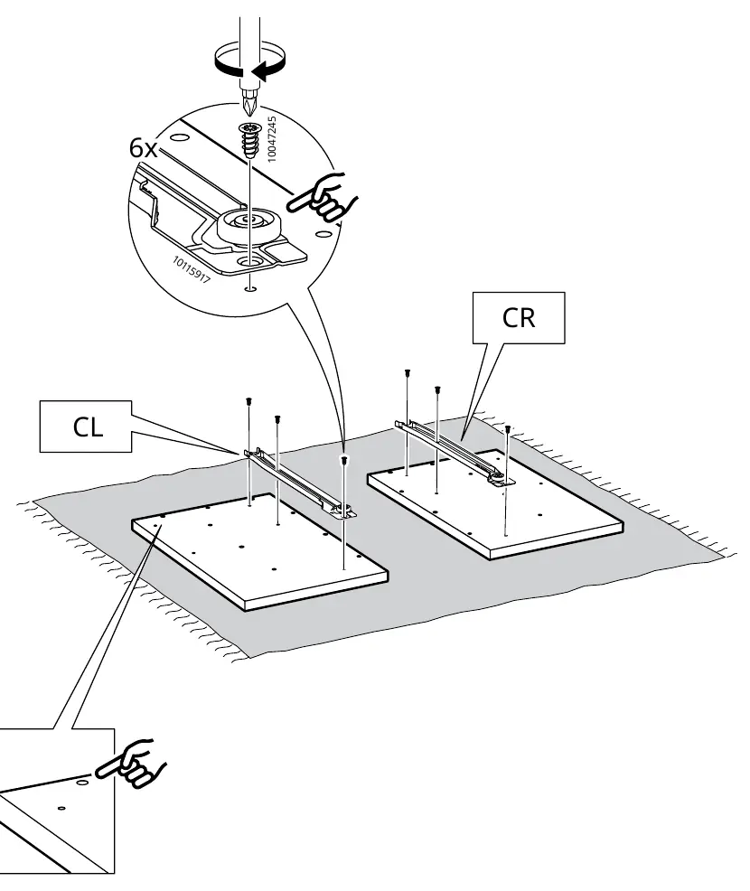 Attaching drawer runners