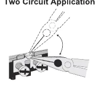 Directions for breaking off the terminal fin for two-circuit applications.