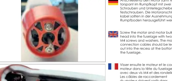 Motor installation steps