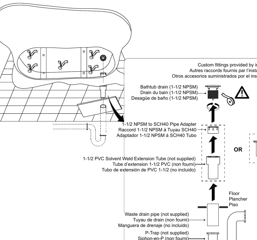 Plumbing connection diagram