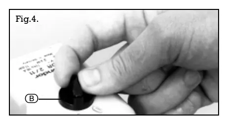 Operating the pressure switch