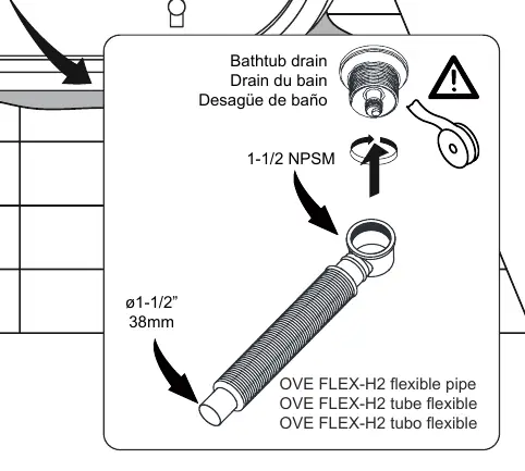 Installation Option #2: OVE FLEX-H2 connection