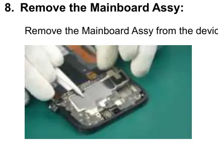 Removing the mainboard