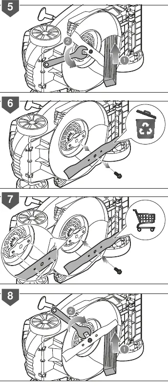 Blade replacement steps