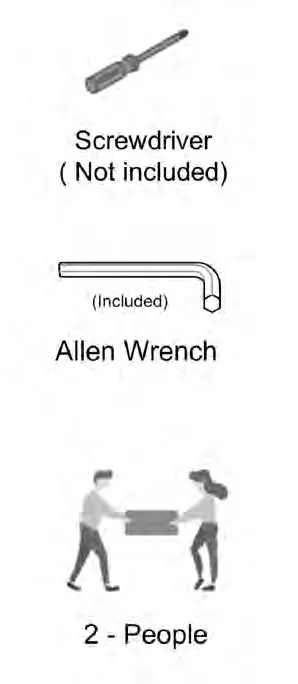 Tools required for assembly