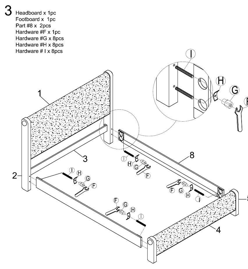 Step 3: Side Rails Assembly