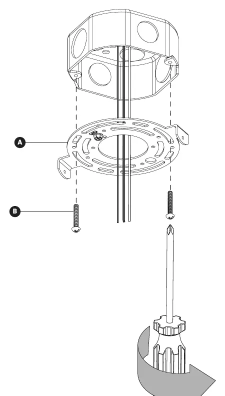 Mounting bracket installation step