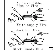 Wire connection detail