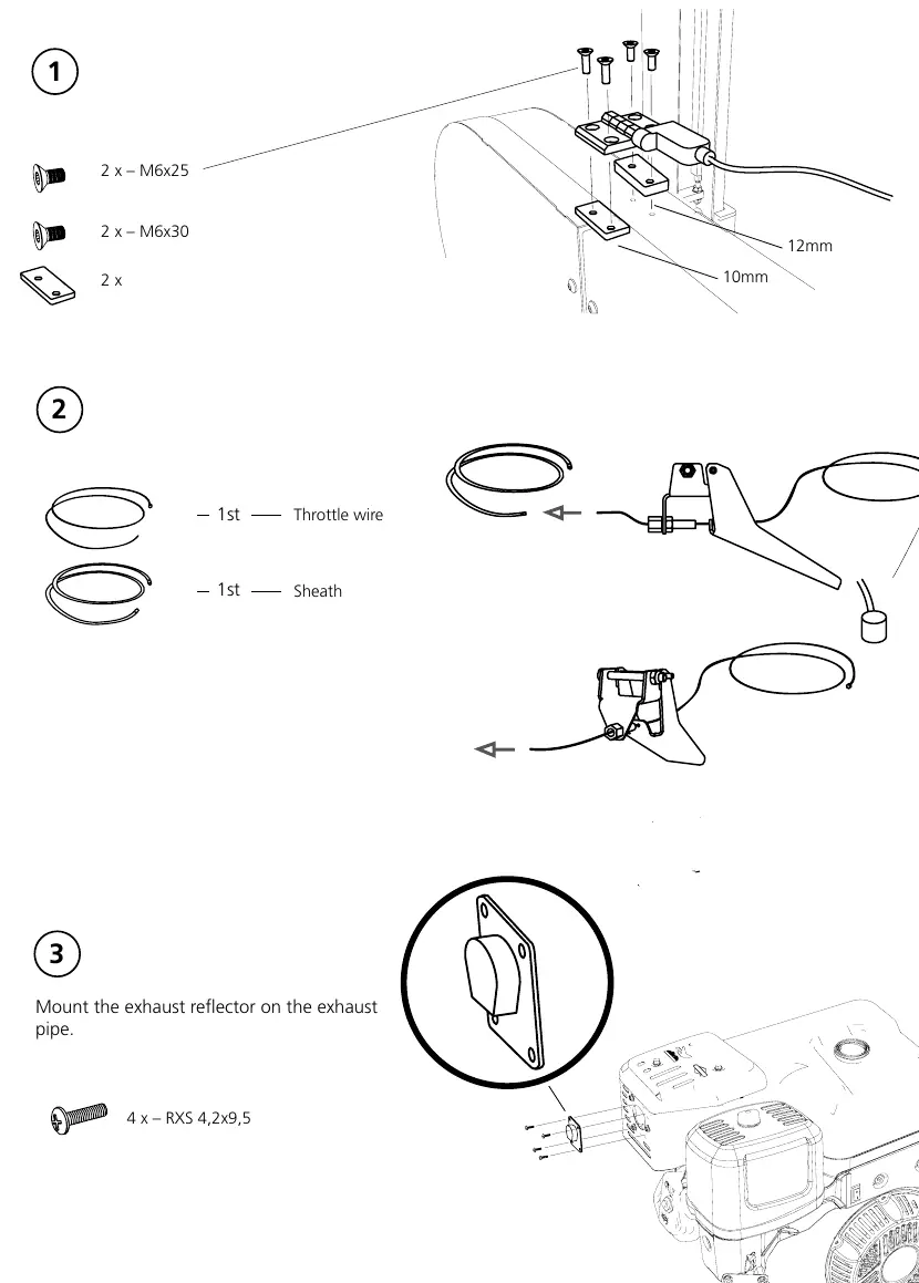 Assembly steps 1-3