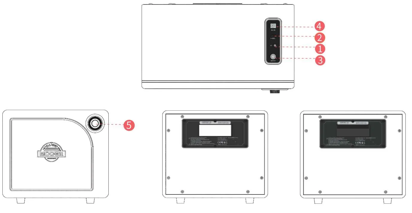 Amplifier layout and port identification