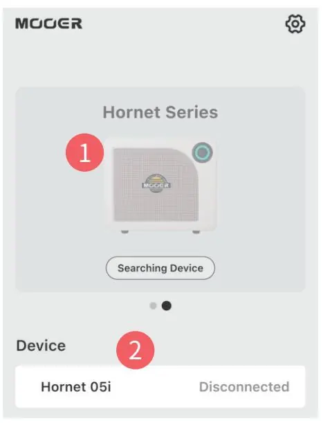 Connecting the amplifier to the iAMP app
