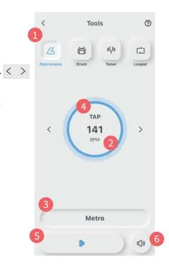 Metronome and tools interface