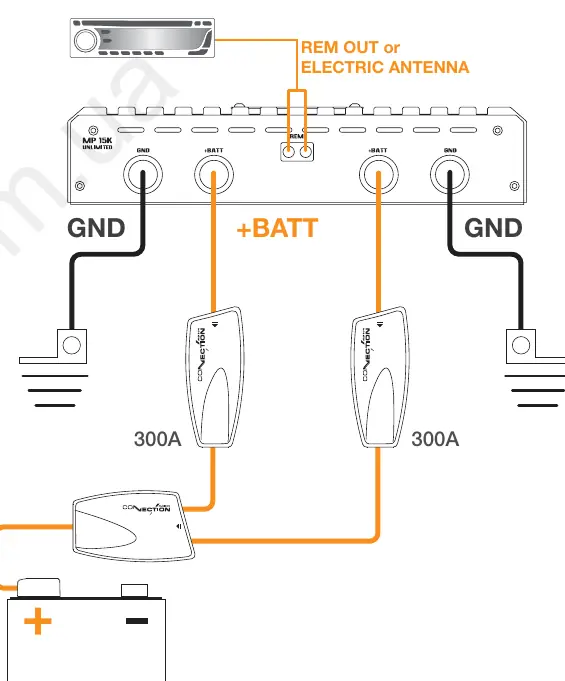 Power supply connection diagram