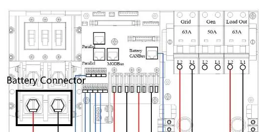 Sol-Ark Battery Connectors