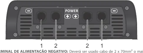 Power supply terminal layout.