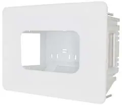 Front view of the 04MM-RP04 recessed wall box.