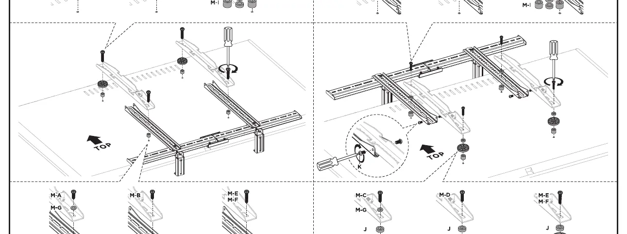 Hardware selection guide for TV mounting