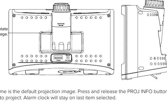 Projection rotation and adjustment