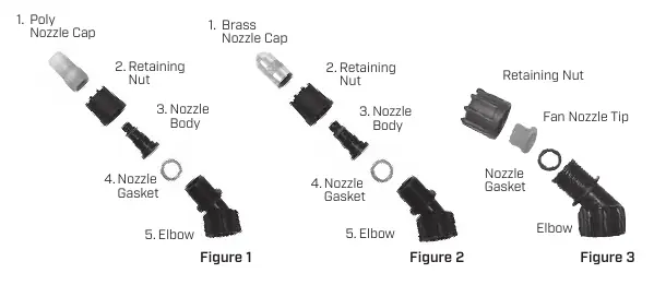 Nozzle assembly components
