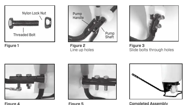 Pump handle installation steps