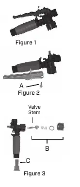 Shut-off valve disassembly