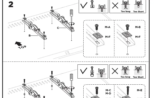 Step 2: Attaching brackets to the TV