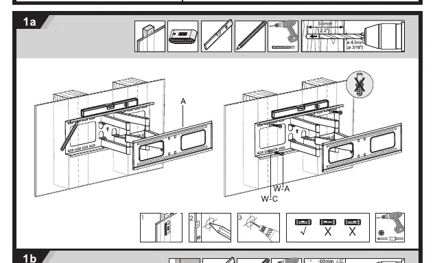 Wall plate installation for wood studs and concrete walls