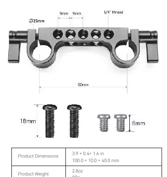 Dimensions and hardware