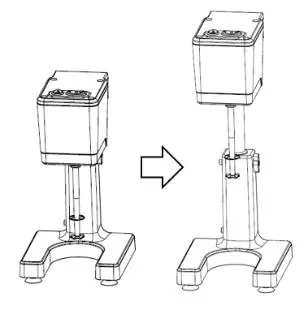 Adjusting the stand post height