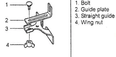 Straight edge guide assembly